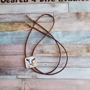Handmade Western Bolo Tie Western necklace Cowgirl Western Boho Rodeo cow lover